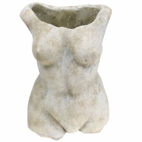 Floristik24 Kasvipotin vartalo naaras harmaa 19 × 13,5cm K27cm