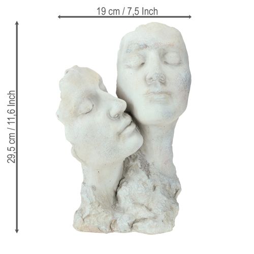 kohteita Unelmoivan parin kivinen rintakuva rakastavaisten korkuinen, korkeus 29,5 cm