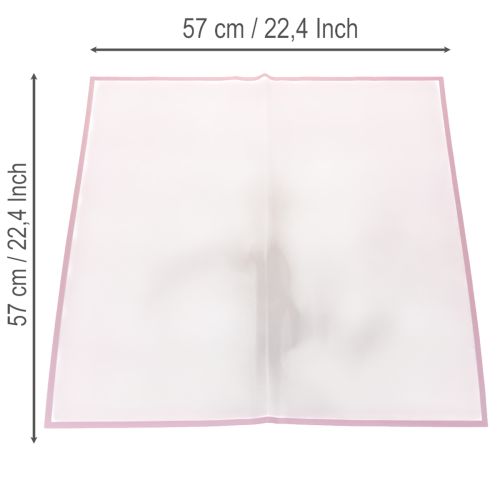 Transmatt Pink -kosteussuojakalvo 57 cm, leikattavissa kimppujen kokoon 20 kpl | Floristik24.fi