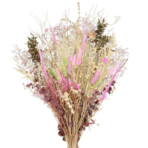 kohteita Kuivakukkakimppu vaaleanpunainen vihreä Lagurus eucalyptus 150g