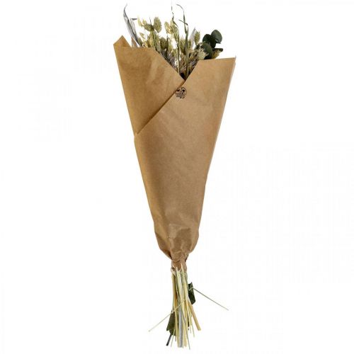 Floristik24 Kuivatut kukkakimppu ohdake eukalyptus kuivattu hopea 64cm