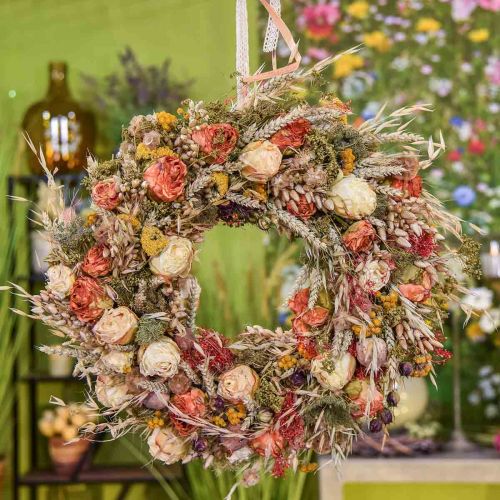 Kimppu kuivattuja kukkia muroja ja unikkoja kuiva koristelu 60cm 100g