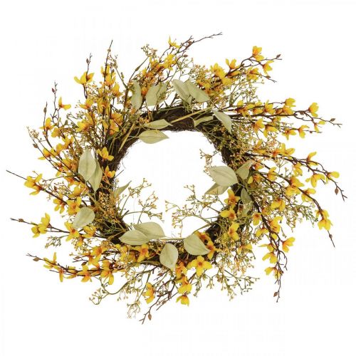 Ovi seppele forsythia keinotekoinen deco seppele keltainen Ø48cm