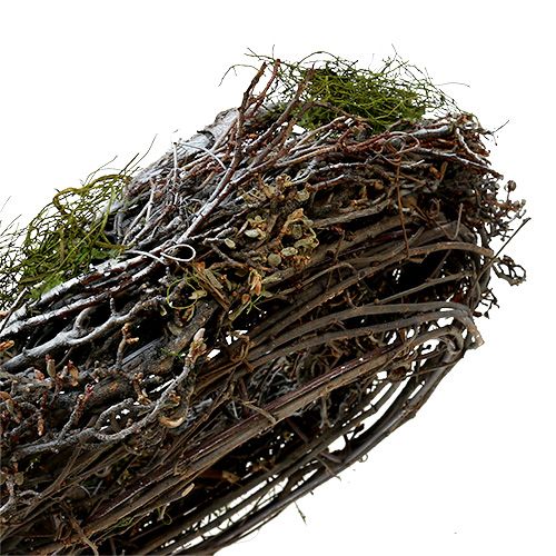 Floristik24 Ovaseppele sammalella Ø28cm harmaa, vihreä