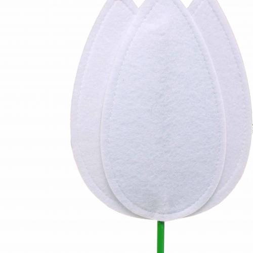 Floristik24 Huopakukka tulppaani valkoinen K88cm