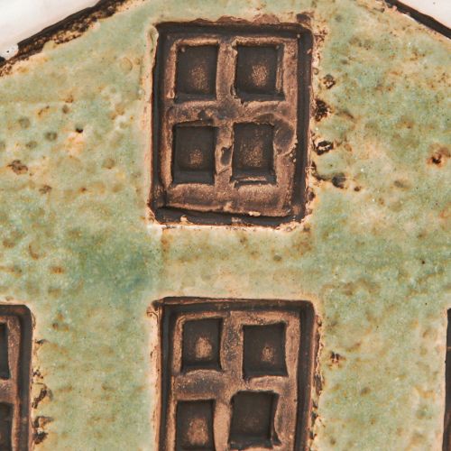 Floristik24 Keraaminen istutuslaatikko, Advent, Mintunvalkoinen, 10 × 10 × 12 cm