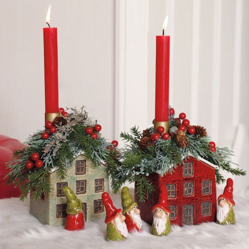 Keraaminen istutuslaatikko, Advent, Mintunvalkoinen, 10 × 10 × 12 cm