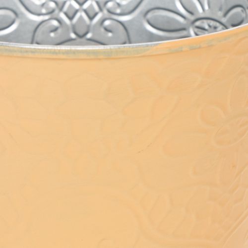 kohteita Metallinen istutusruukku, pastellin oranssi, Ø13,5cm, korkeus 12,5cm