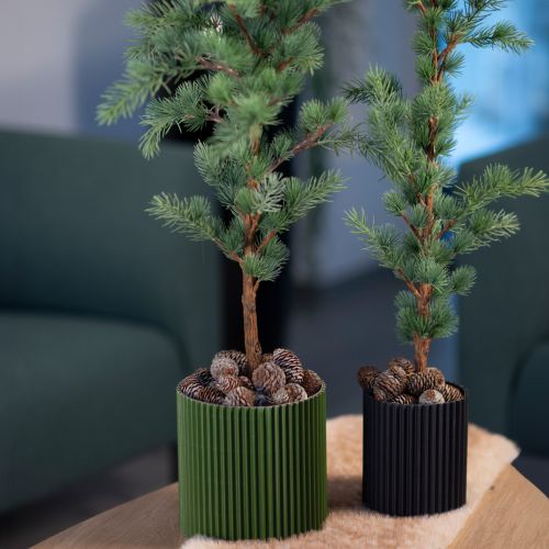 Paperinen ruukkukasvi, tummanvihreä, Ø13cm, korkeus 12cm, 4 kpl