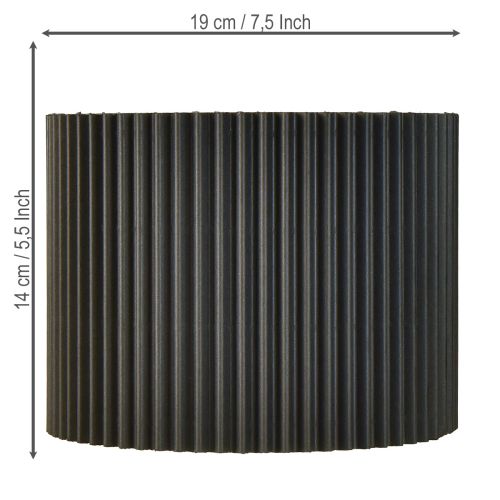 kohteita Paperiruukku musta Ø19cm korkeus 14cm 3 kpl