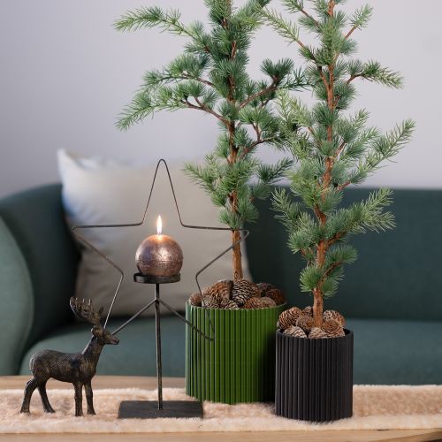 kohteita Istutuspaperi tummanvihreä kukkaruukku Ø19cm K14cm 3 kpl