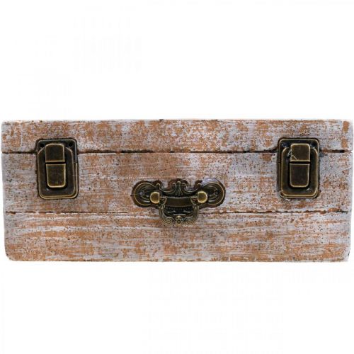 Floristik24 Istutuslaatikko betoni antiikkipuuta ulkonäkö 22,5x13x9cm