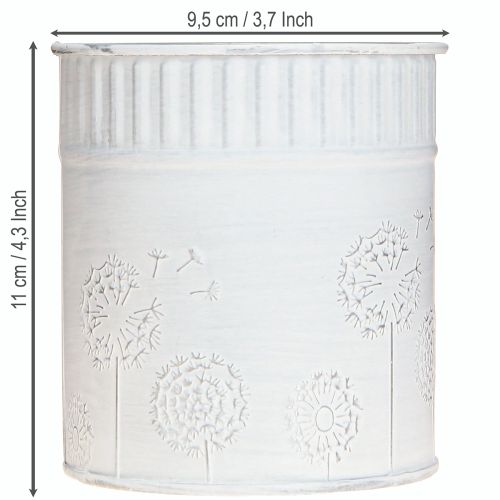 kohteita Istutuskone Voikukka kukkaruukku Valkoinen Ø9,5cm K11cm