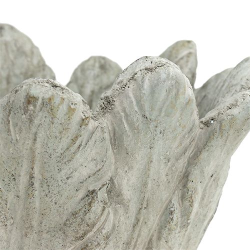 Floristik24 Istutin sulka-aiheilla harmaa Ø17cm K14cm 1kpl