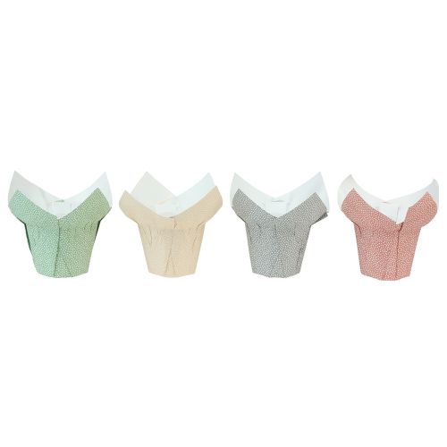 kohteita Istutuspaperi Täplitetty lahjapakkaus Kukat Ø7cm K14cm 12 kpl
