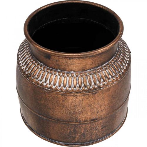 Floristik24 Istutuskone iso metallinen kuparinen koristeellinen istutuskone Ø22cm H21cm