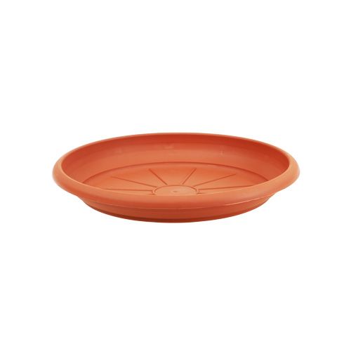 Floristik24 Lasinalusta &quot;Linda&quot; Ø22cm terrakotta