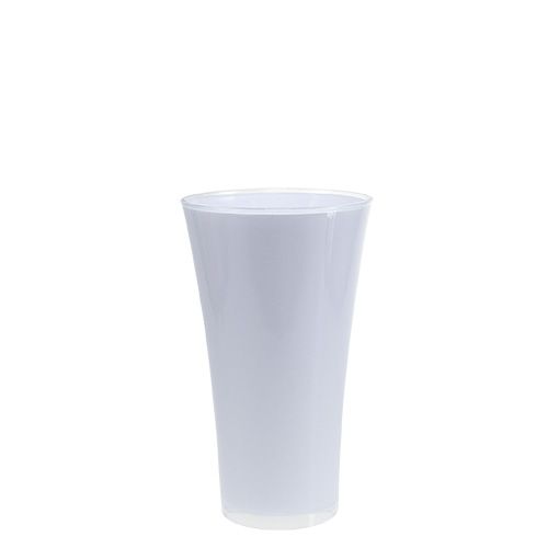 Floristik24 Maljakko “Fizzy” Ø13,5cm K20,5cm valkoinen 1 kpl