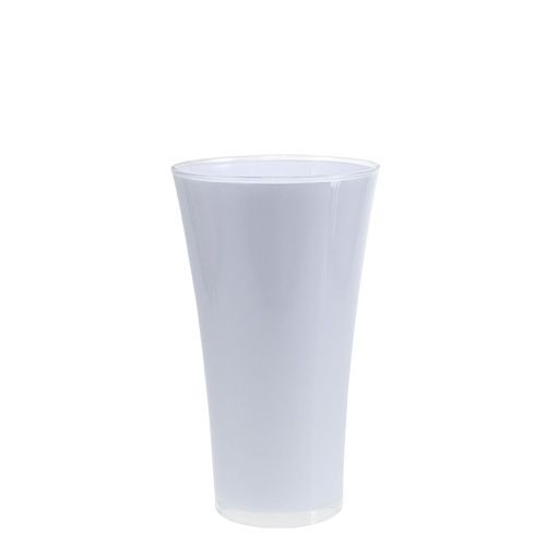 Floristik24 Maljakko “Fizzy” Ø16cm H27cm valkoinen, 1 kpl