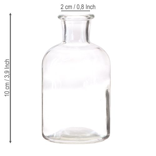 kohteita Maljakko lasipullo maljakko lasipullo kirkas Ø5,5cm K10cm 6 kpl