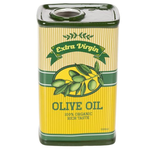 Keraaminen oliiviöljymaljakko - täydellinen pöytäkoriste kuivakukille, 18 cm