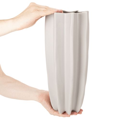 Moderni uurrettu maljakko, korkea koristeellinen maljakko kuivakukille, 38 cm | Floristik24.fi