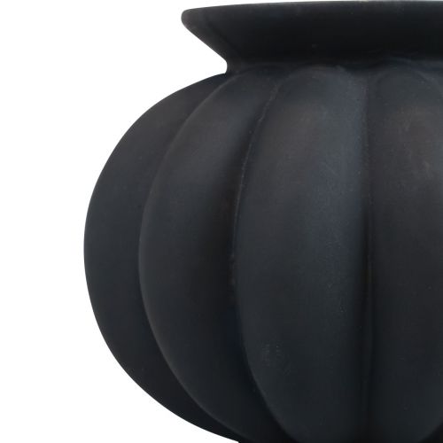 kohteita Maljakko musta lasimaljakko sipuli koristeellinen maljakkolasi Ø11cm K9cm