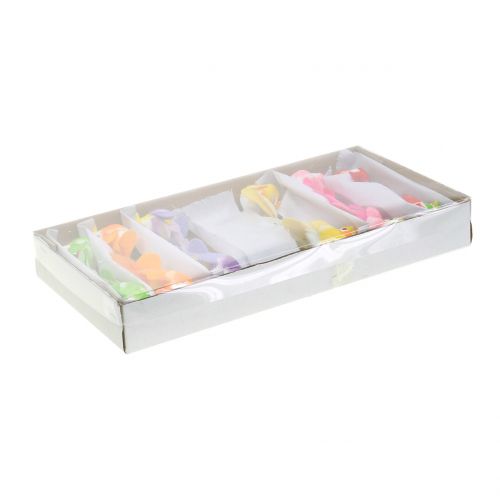 Floristik24 Lintuja langalla värikkäitä 8cm 12kpl