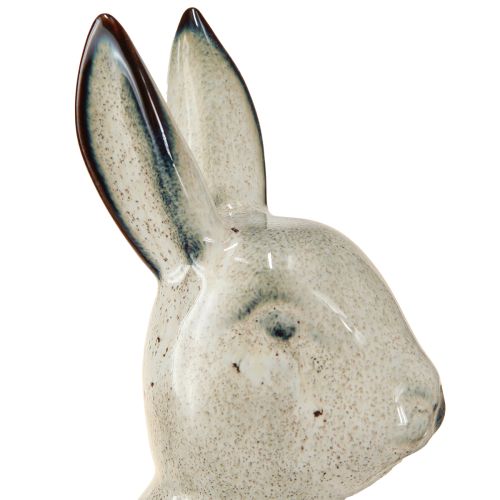 Floristik24 Keraamiset kanifiguurit harmaa – söpö pääsiäiskoristelu 2kpl 22cm