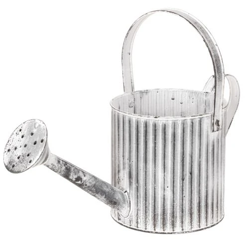 Vintage-istutusruukku Ø17cm, koristeellinen kastelukannu, metallinen ruukku shabby chic -tyyliin ostaa | Floristik24.fi