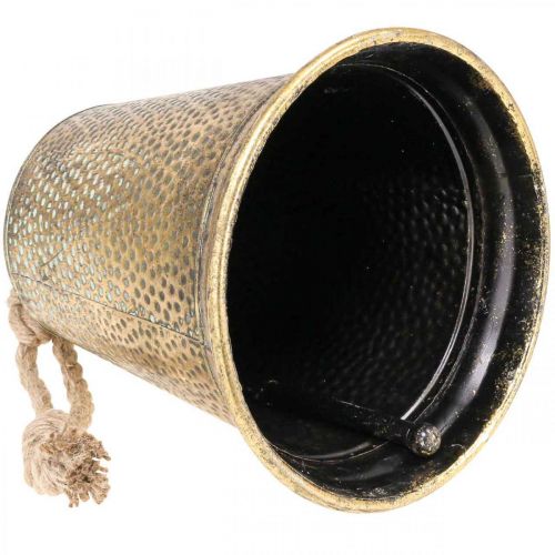 Floristik24 Deco bell metalli messinki sormustin vintage Ø25cm K34cm
