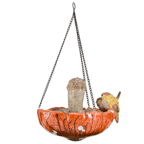 kohteita Lintukoristesyksyn ripustettava sieni 2 linnulla Ø20cm K15cm