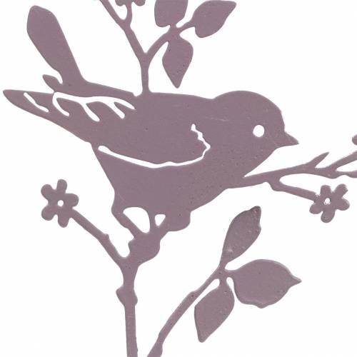 Floristik24 Lintu keppiä metallivalikoima monivärinen H12cm 10kpl