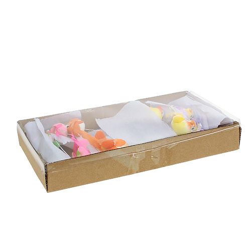 Floristik24 Lintu langalla värillinen lajittelu. 7cm 12kpl