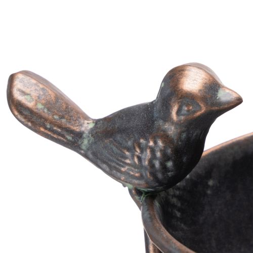 kohteita Koristeellinen lintuallas, kukkamalja säleiköllä, nostalginen ilme, tyylikäs puutarhakorostus, 75 cm