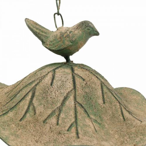 Floristik24 Lintukylpy roikkuu metallinen lintukylpy puutarha antiikki näyttää H28cm