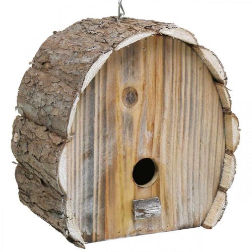 kohteita Koristeellinen pesimälaatikko Lintutalo Puinen puutarhasisustus Luonnonvalkoinen Pesty K22cm L21cm