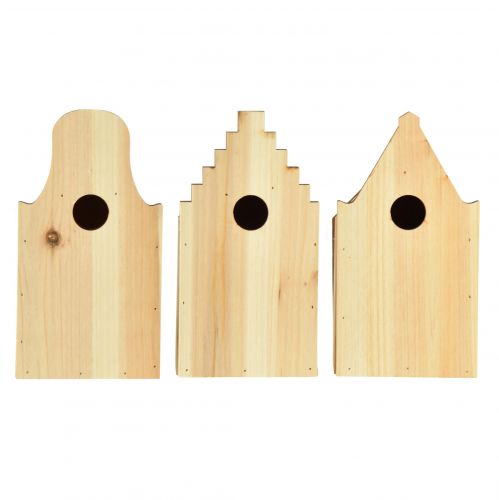 kohteita Birdhouse Puinen sikiölaatikko Sinitiainen kuusi H22,5cm 3kpl