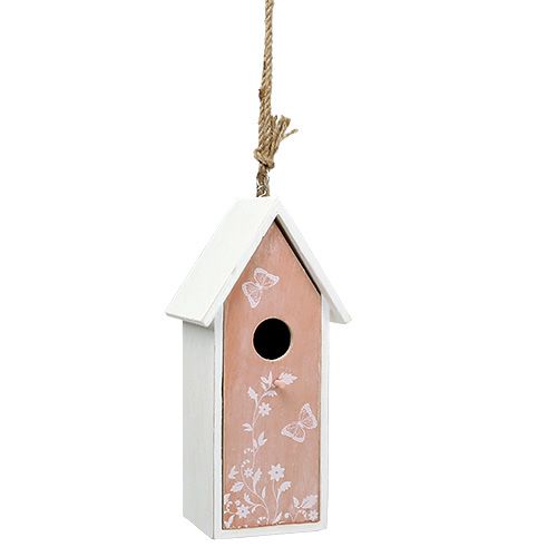 Floristik24 Birdhouse Orange ripustettavaksi 25cm x 9cm