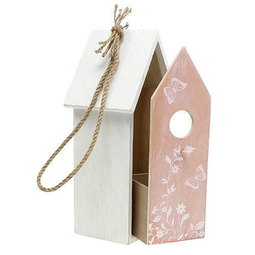 Floristik24 Birdhouse Orange ripustettavaksi 25cm x 9cm