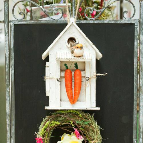 Floristik24 Riippuva Birdhouse Valkoinen K25,5cm
