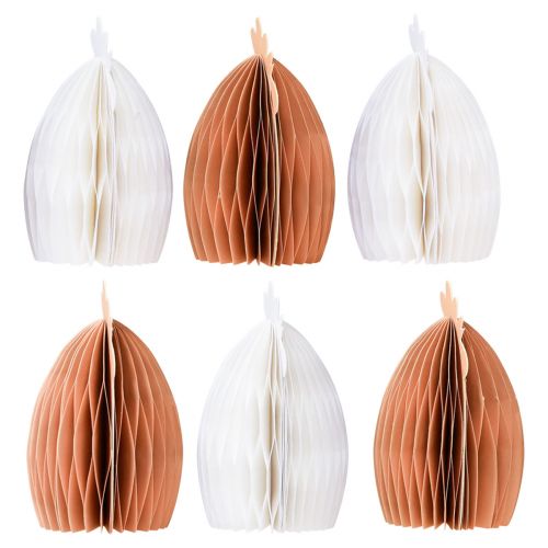 kohteita Hunajakennokanan pöytäkoristeet pääsiäisen valkoinen oranssi 11x6,5x12cm 6kpl