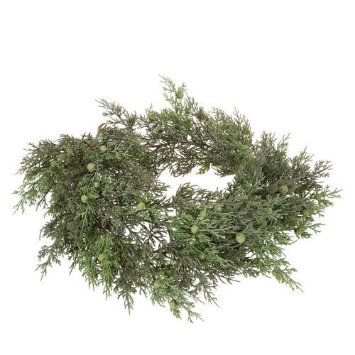 Keinotekoinen katajaseppele, joulukoriste pöydälle tai ikkunaan, 185 cm | Floristik24.fi