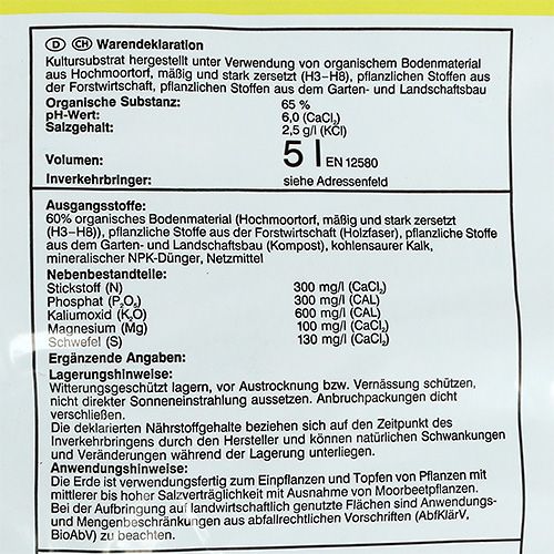 kohteita Earth Grow &amp; Bloom ruukkumulta (5 litraa)