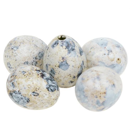Floristik24 Viiriäisen munat valkoiset marmoroidut 3,5cm - 4cm 50 kpl