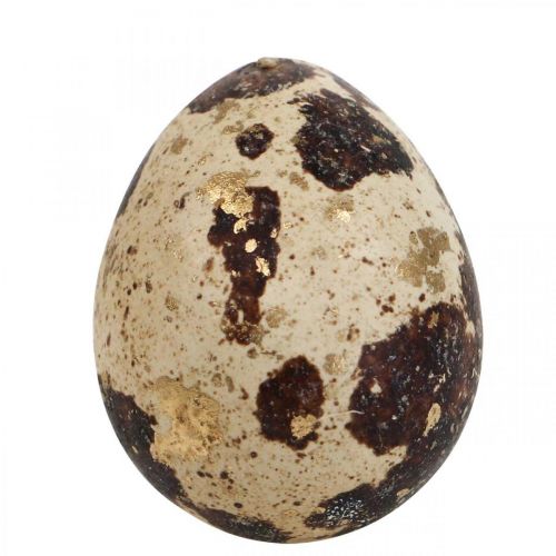 Floristik24 Viiriäismunat Deco Blown Eggs Nature/Gold 3cm 12kpl