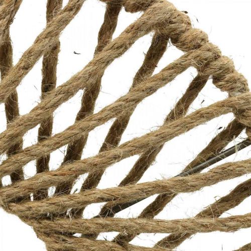 Floristik24 Seinäkoriste Boho-tyylinen, koristeellinen juuttinauha Ø38cm