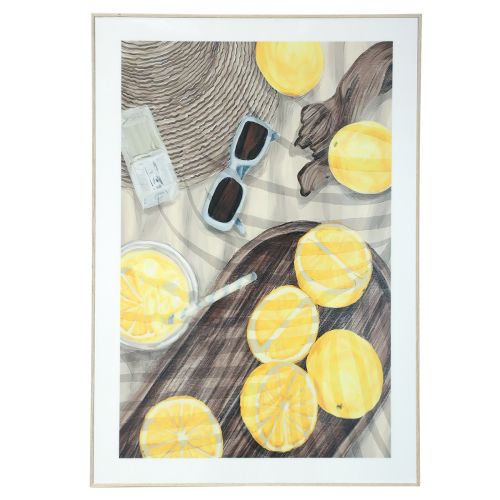 kohteita Seinäkoristelu kesäkoristekuva sitruunalimonadilla 40×60cm