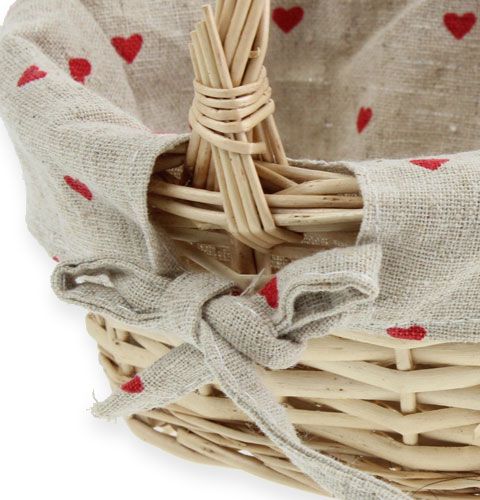 Floristik24 Punut kori kankaalla 15x11,5cm