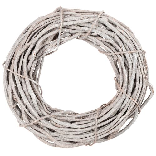 Pajuseppeleen koriste, valkoisista oksista tehty seppele, 40 cm ostaa | Floristik24.fi